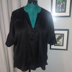 Worthington Satin Dolman Sleeve Blouse Sz XL